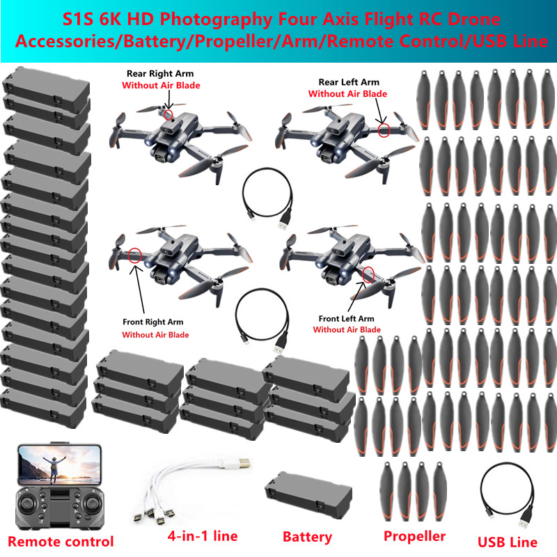 Drone Rc S1S - S1S 6K HD 사진 촬영용 4축