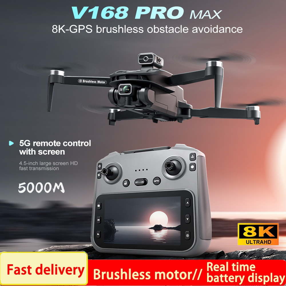 Drone Rc Plegable - 2025 V168 프로 맥스 GPS 드론