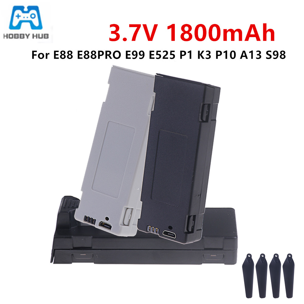 Drone Rc E99 - E88 배터리 충전식 배터리 3.7V 1800mAh