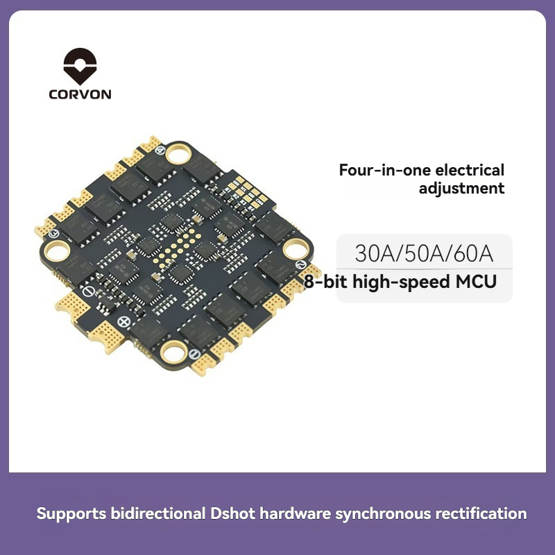 Esc 4In1 Brushless - CORVON 8비트 30A 50A6 0A 4in1