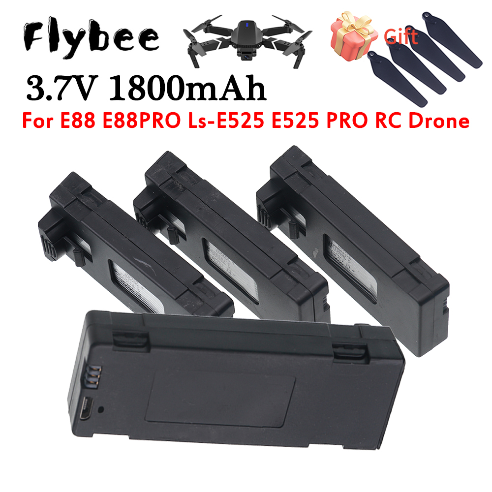Drone Rc E99 - E88 배터리 충전식 배터리 3.7V 1800mAh