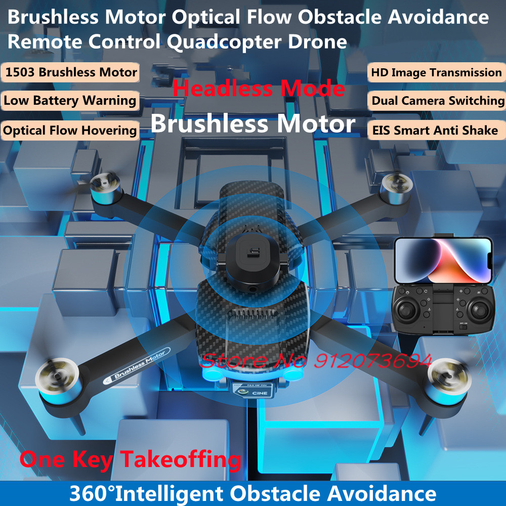 Drone Rc S1S - 브러시리스 장애물 회피 원격 조종 쿼드콥터