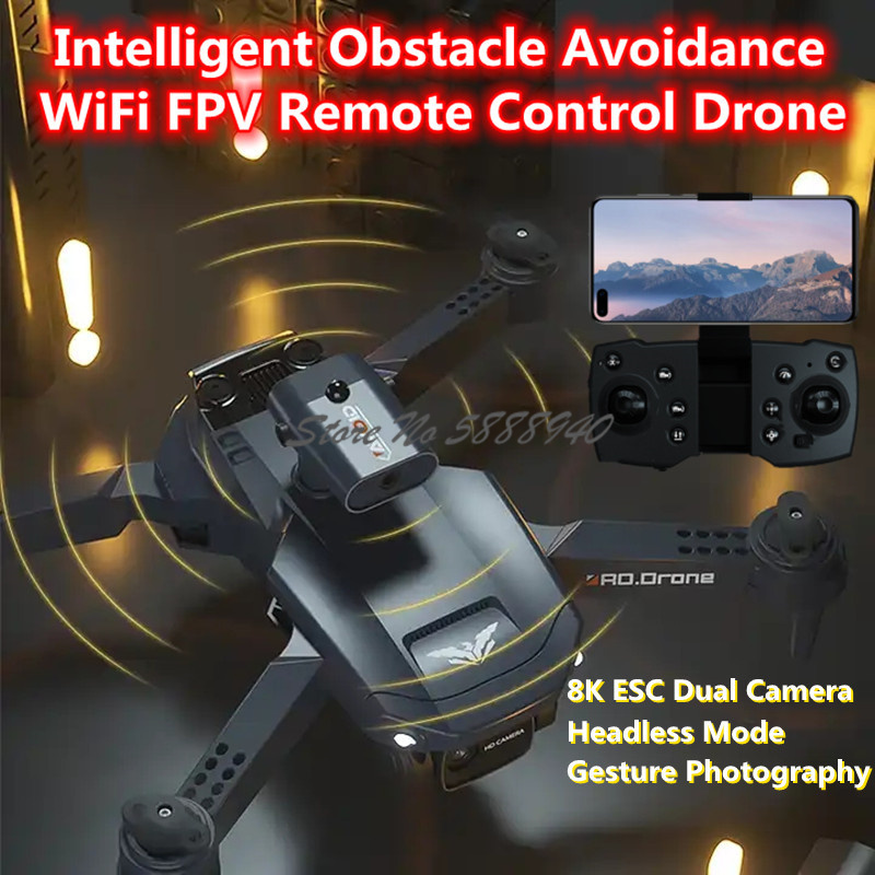 Drone Smart Rc Foldable - 스마트 장애물 회피 접이식 WIFI FPV