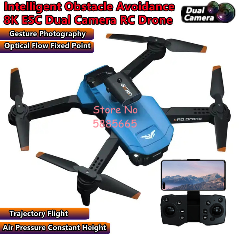 Drone Smart Rc Foldable - 와이파이 FPV 스마트 장애물 회피 리모컨
