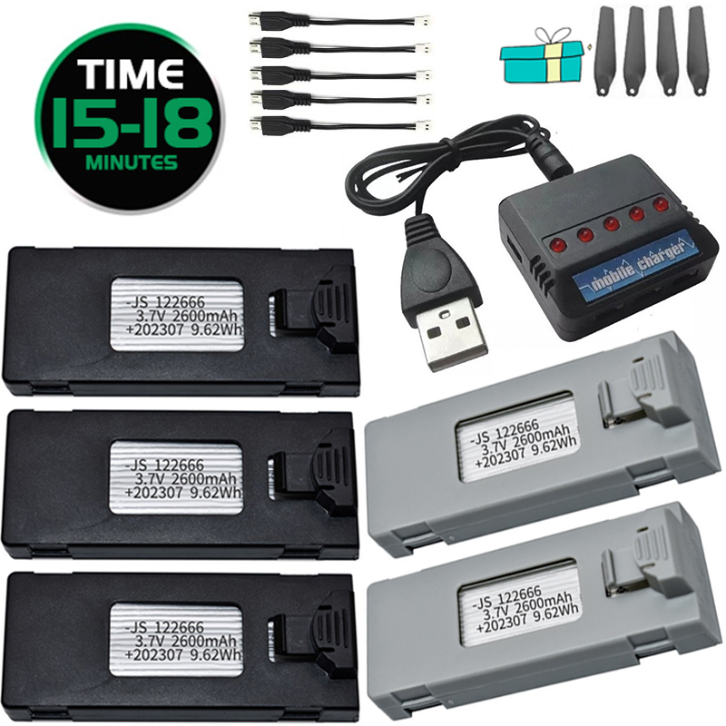 Drone Rc S1S - 3.7V 2600mAh RC 드론 배터리 E88