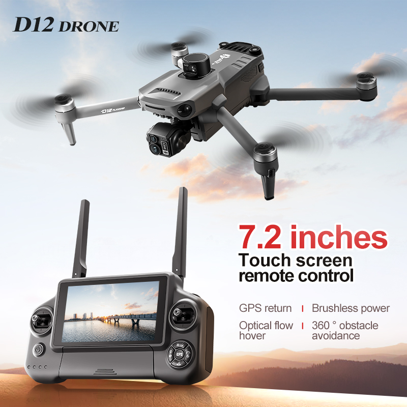 D12 프로페셔널 GPS 드론 8K 화면 리모컨 3축  - Drone Aircraft Jjrc 리뷰 및 가격