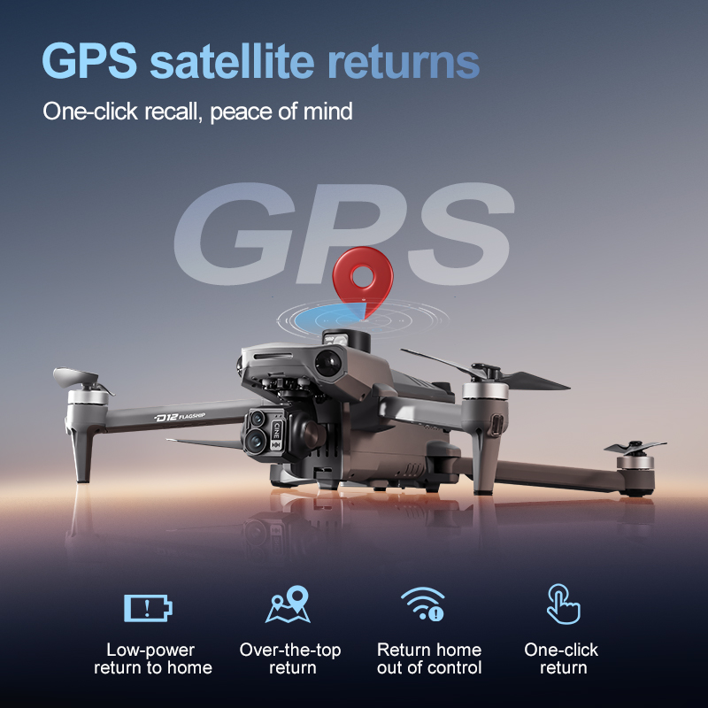 D12 프로페셔널 GPS 드론 8K 화면 리모컨 3축  - Drone Aircraft Jjrc 리뷰 및 가격