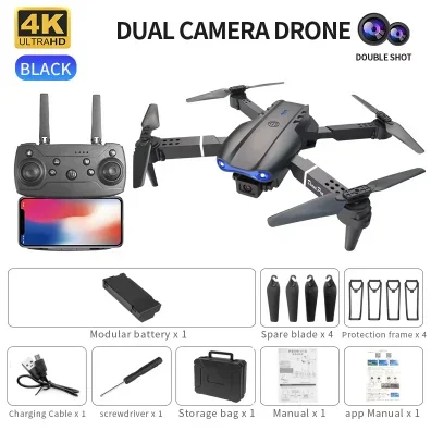 E99 K3 프로 4K 드론 접이식 듀얼 카메라 WIF - Drone Rc E99 리뷰 및 가격