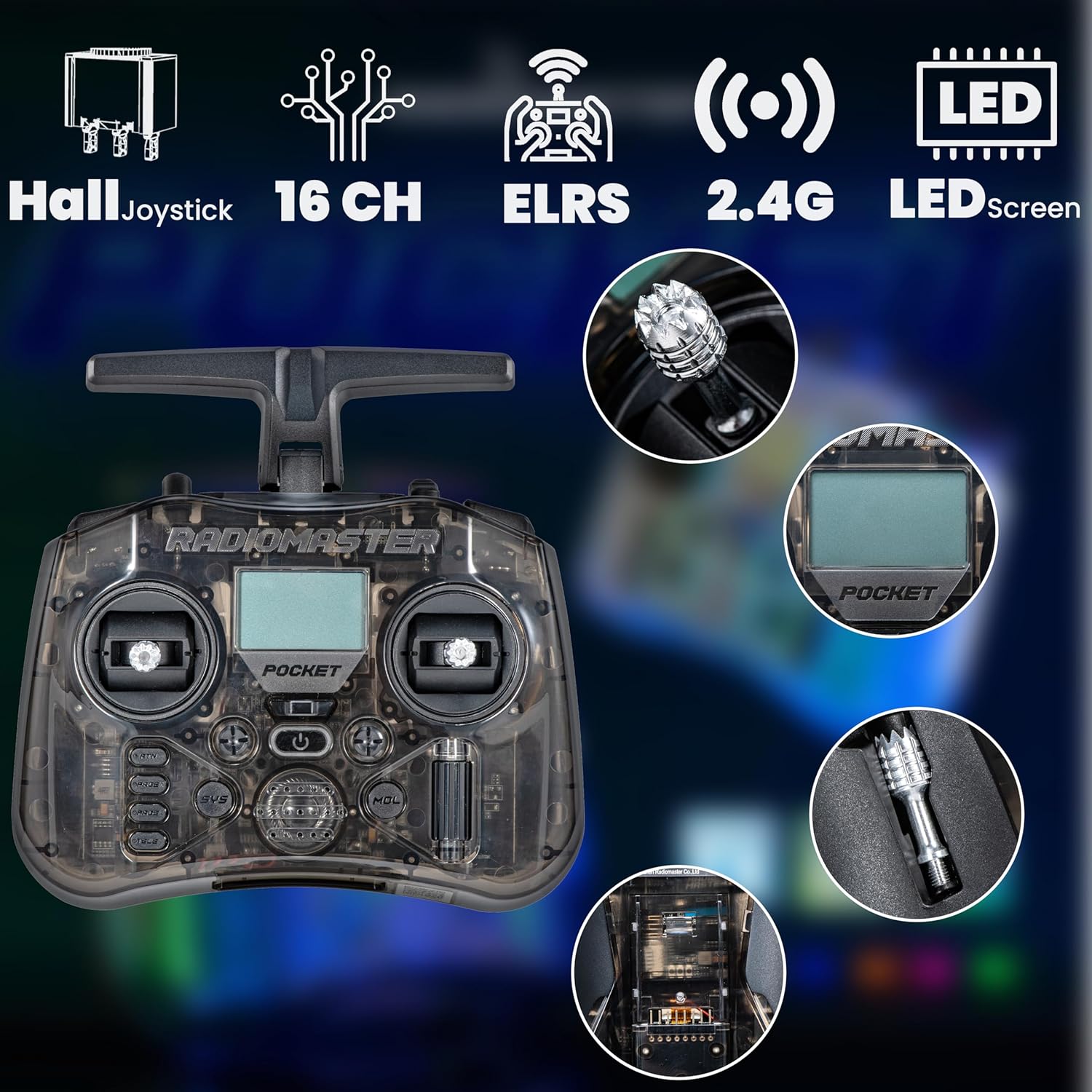 라디오마스터 포켓 P16 2.4G 무선 조종 탈착식 스 - Joystick Rc Drone 리뷰 및 가격