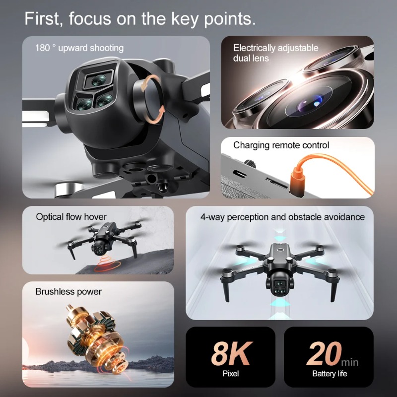 전문가용 레노버 V156MAX RC 드론 8K 초고화질 - Drone Smart Rc Foldable 리뷰 및 가격