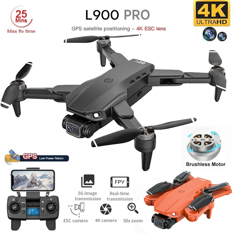 L900 Pro GPS 드론 4K 전문 HD 듀얼 카메 - Drone Rc Plegable 리뷰 및 가격