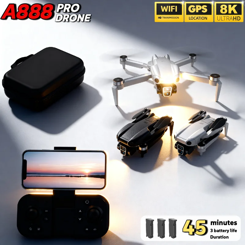 레노버 A888 접이식 쿼드콥터 8K HD 4K 듀얼  - Drone Smart Rc Foldable 리뷰 및 가격