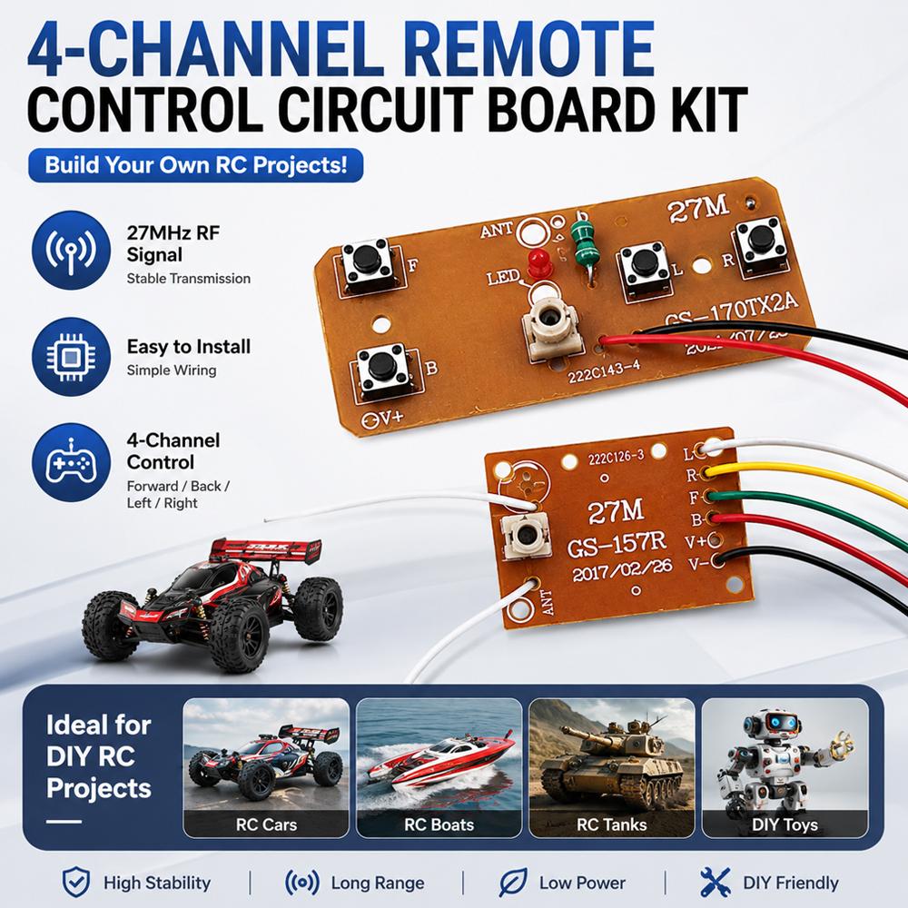 4CH RC 원격 제어 회로 PCB 송신기 수신기 보드 - Joystick Rc Drone 리뷰 및 가격