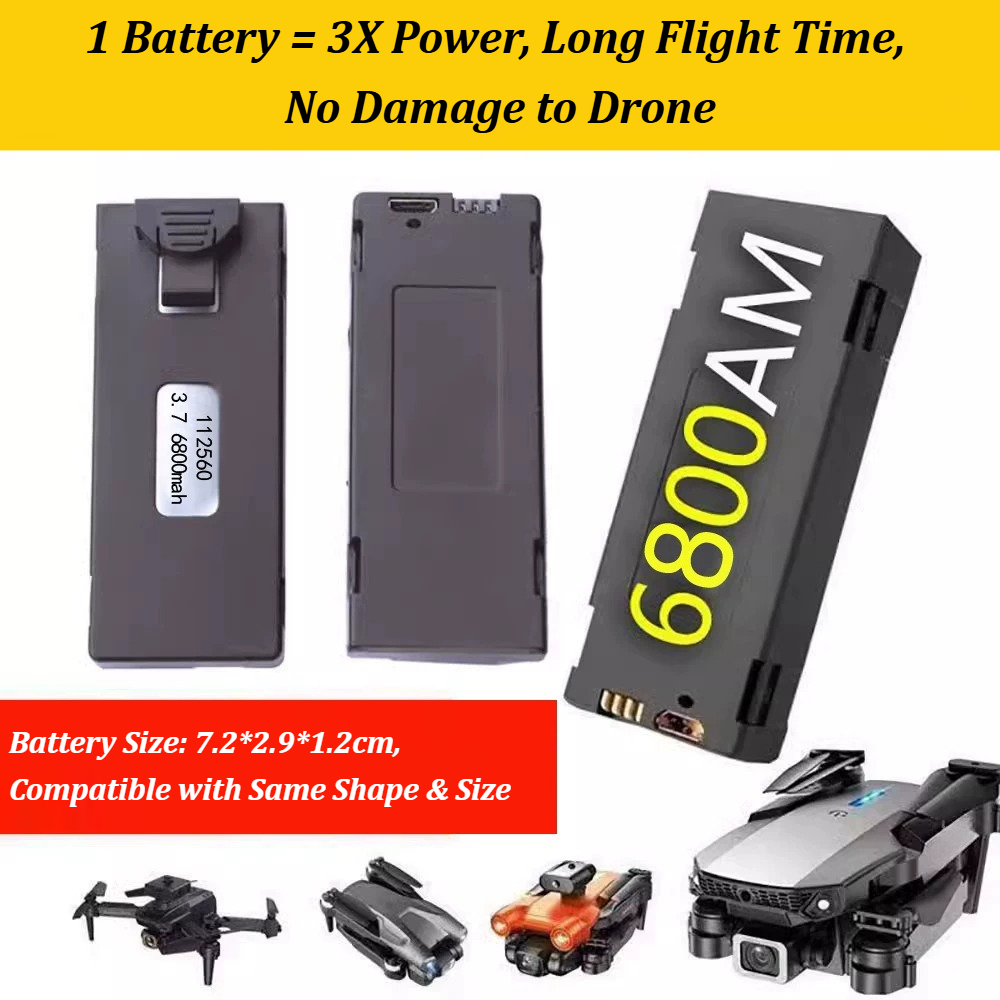3.7V 6800mAh E88 E88PRO E99 E5 - Drone Rc E99 리뷰 및 가격
