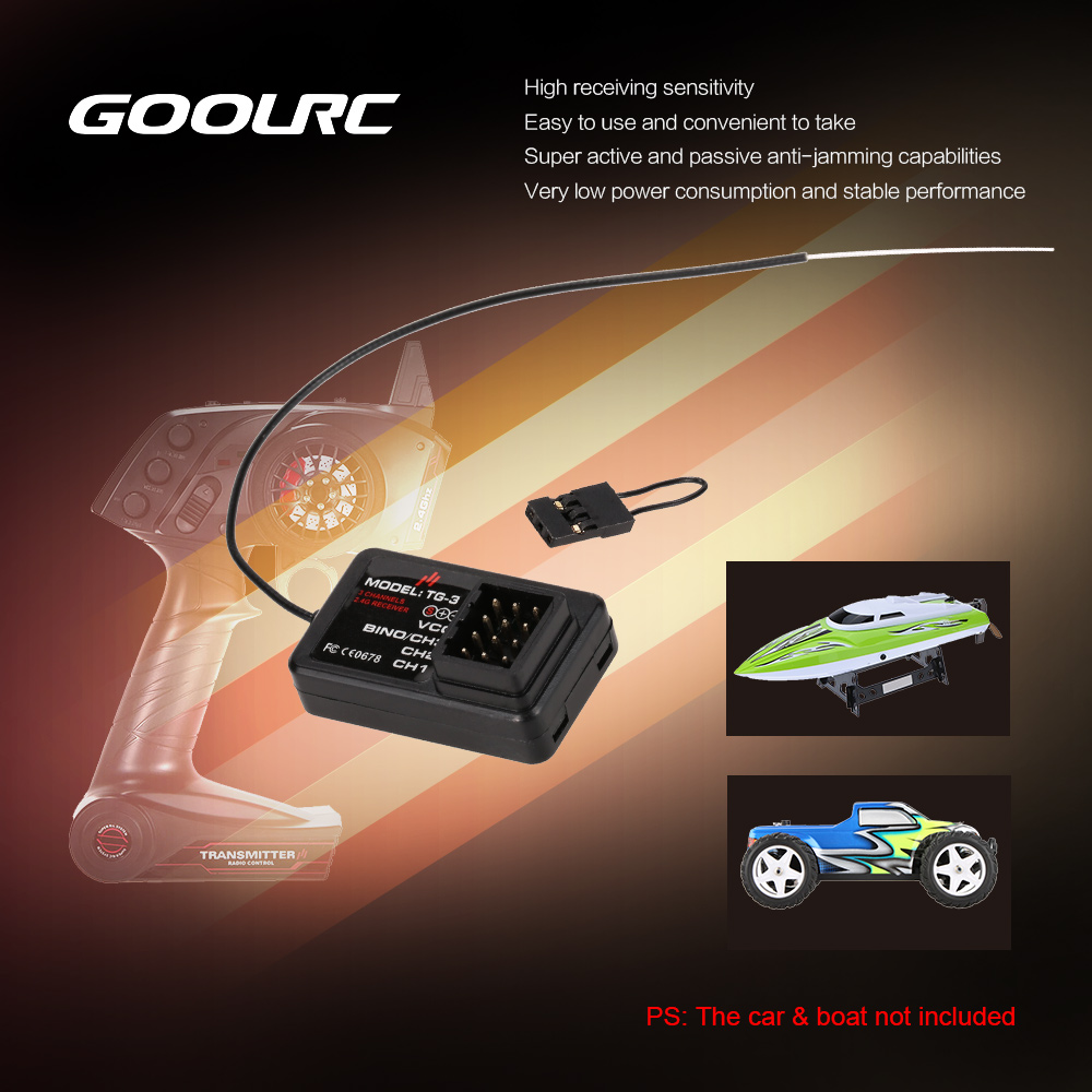 GoolRC TG-3 2.4G 3CH RC 자동차 보트 - Joystick Rc Drone 리뷰 및 가격