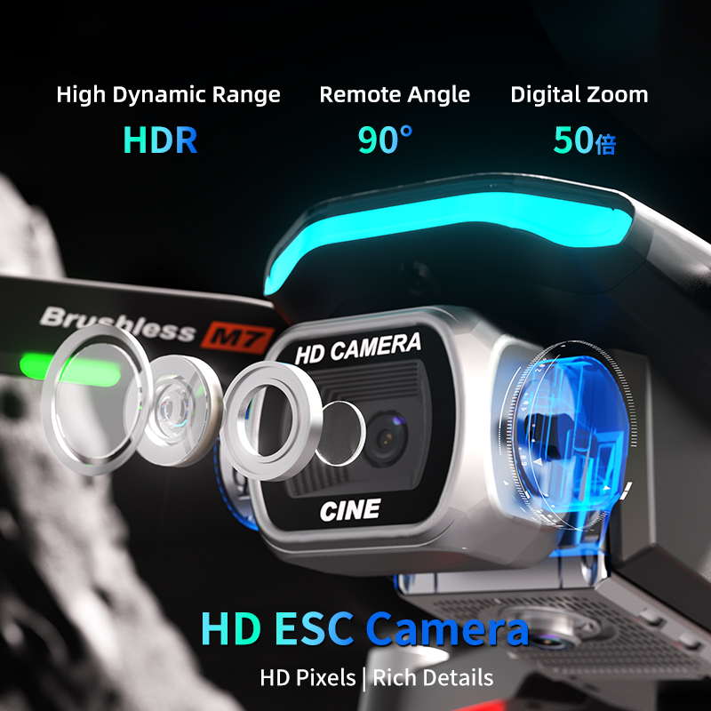 새로운 M7 RC 드론 8K HD 카메라 WIFI 스크 - Drone Rc S156 리뷰 및 가격