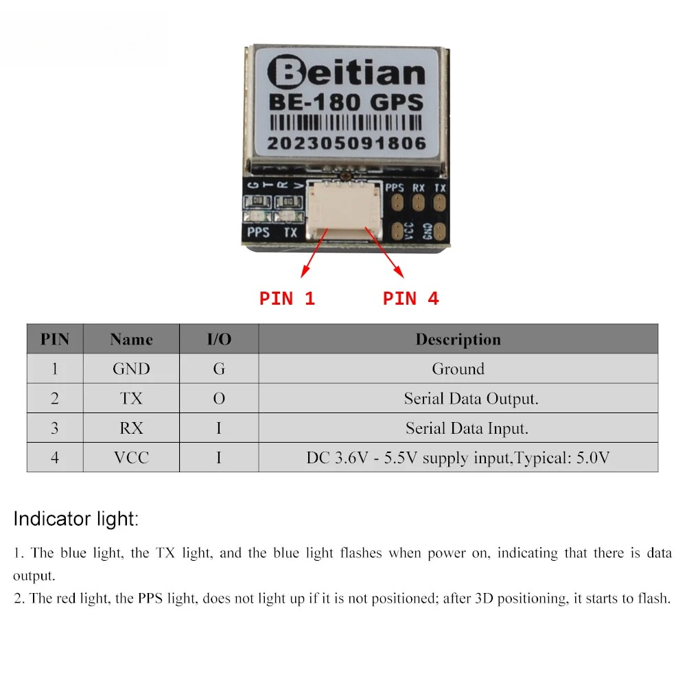1/2/5PCS 플래시가 없는 Beitian BE-18 - Gps Module Drone 리뷰 및 가격